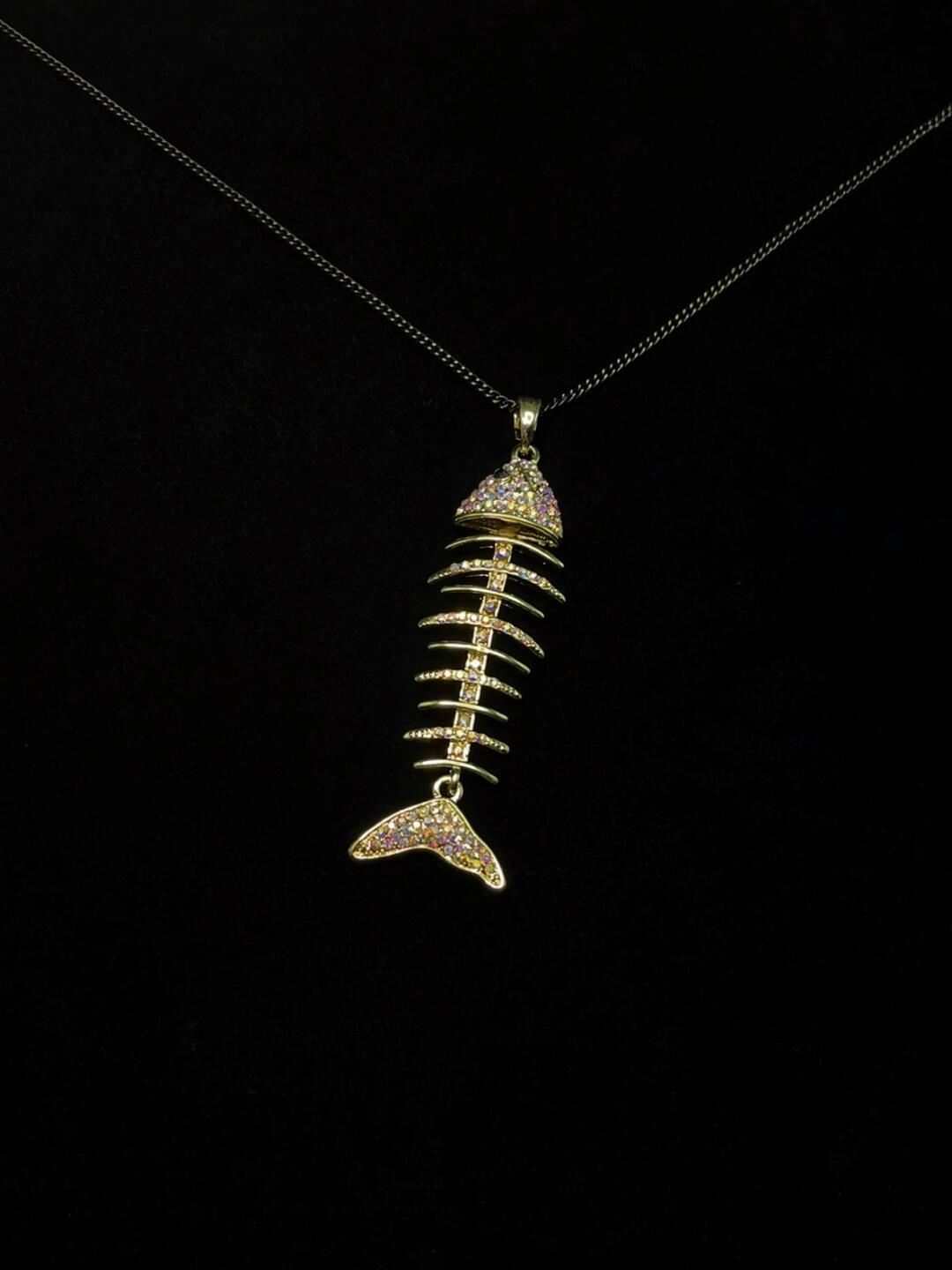 colorful fish bones