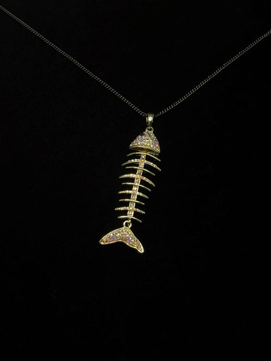 colorful fish bones