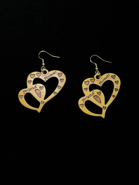 retro double heart