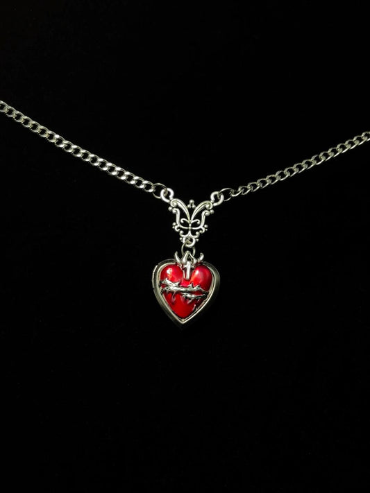 thorns and red hearts